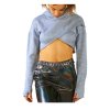 PRIDANCE Crop top svetřík s kapucí