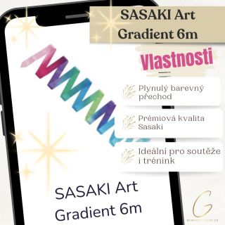 ✨ Nový rok, nový styl, nové pohyby! ✨ Přivítej rok 2026 s krásnou Sasaki Art Gradient 6 m 🎀 Stuha, která dýchá energií...
