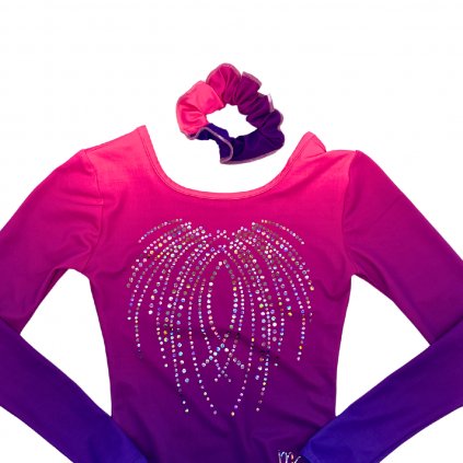 Gymnastický dres Salma Funky pink (017)