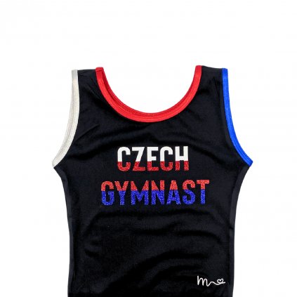 Gymnastický dres - Czech Gymnast černý