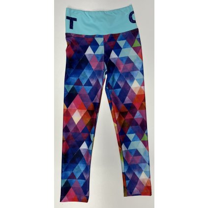 Barevné legíny TRIANGLES - blue