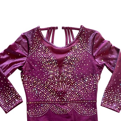 Gymnastický dres - GRACE Claret