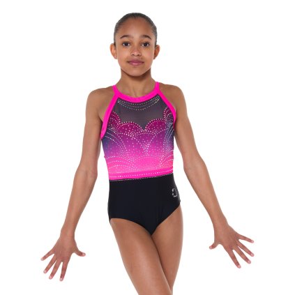 pearla pink black ombre leotard 02