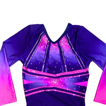 Gymnastický dres - BELTED BRILLANCE -  SOZLEO 2215 purple