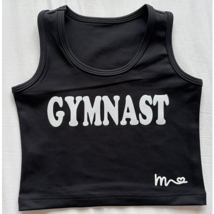 CROP TOP (černý) - GYMNAST 4