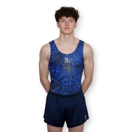 Gymnastický dres - SPIDEY blue
