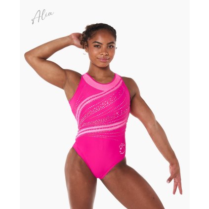 1271 azalea pink lycra leotard 01