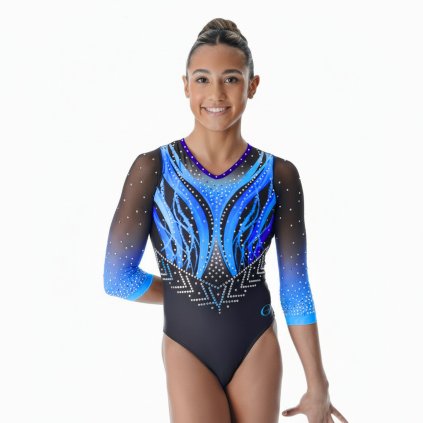 Gymnastický dres - DYNAMIC - SOZLEO2131R - blue