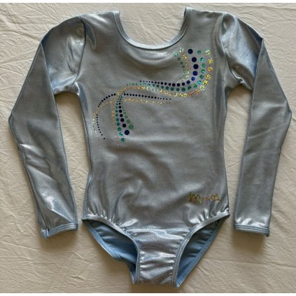 Gymnastický dres - ANIKA - Bubble blue