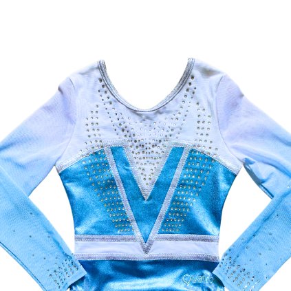 Gymnastický dres - POWER - BABY BLUE