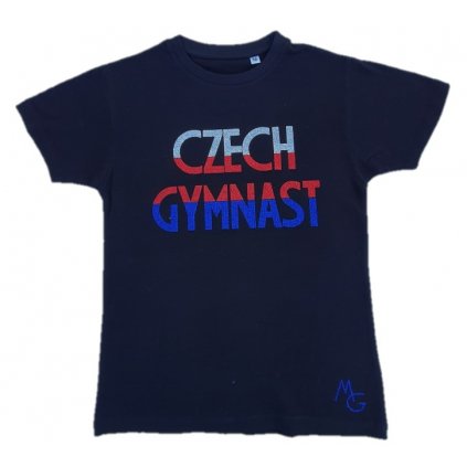 Tričko černá Czech Gymnast stř