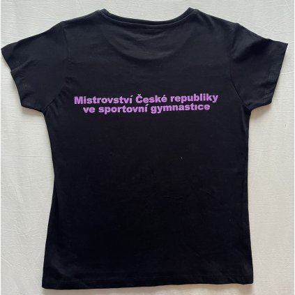 Tričko UNIVERZÁL MČR černé - (orchid nápis)