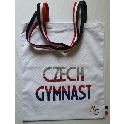 Plátěná taška Czech Gymnast bílá