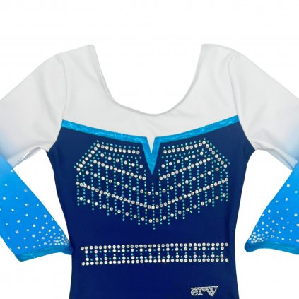 Gymnastický dres - ROWENA blue