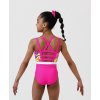 mai leotard neon pink printed 11