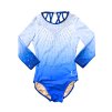 Gymnastický dres - MIRABELLA blue & white ombré