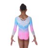 Gymnastický dres - BLOOM blue pink ombré