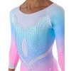 Gymnastický dres - BLOOM blue pink ombré