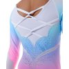 Gymnastický dres - BLOOM blue pink ombré
