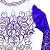 Gymnastický dres - PERFECT SWIRLS - SOZLEO2129 purple