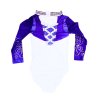 Gymnastický dres - PERFECT SWIRLS - SOZLEO2129 purple