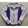 Mikina - WARM - White+ Purple - Gymnast heart glitters