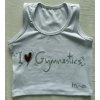 CROP TOP (bílý) - GYMNAST 3