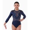 1252 akiko gymmastics navy chintz leotard 01