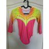 Gymnastický dres - 1204 E - pink/yellow