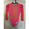 Gymnastický dres - 2126B - pink/orange