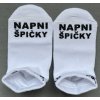 Ponožky (bílé) - NAPNI ŠPIČKY (černé)