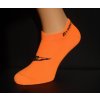 Gymnastické ponožky oranžové s černou gymnastkou