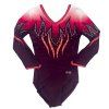 Gymnastický dres -TIBIA - burgundy