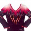 Gymnastický dres -TIBIA - burgundy