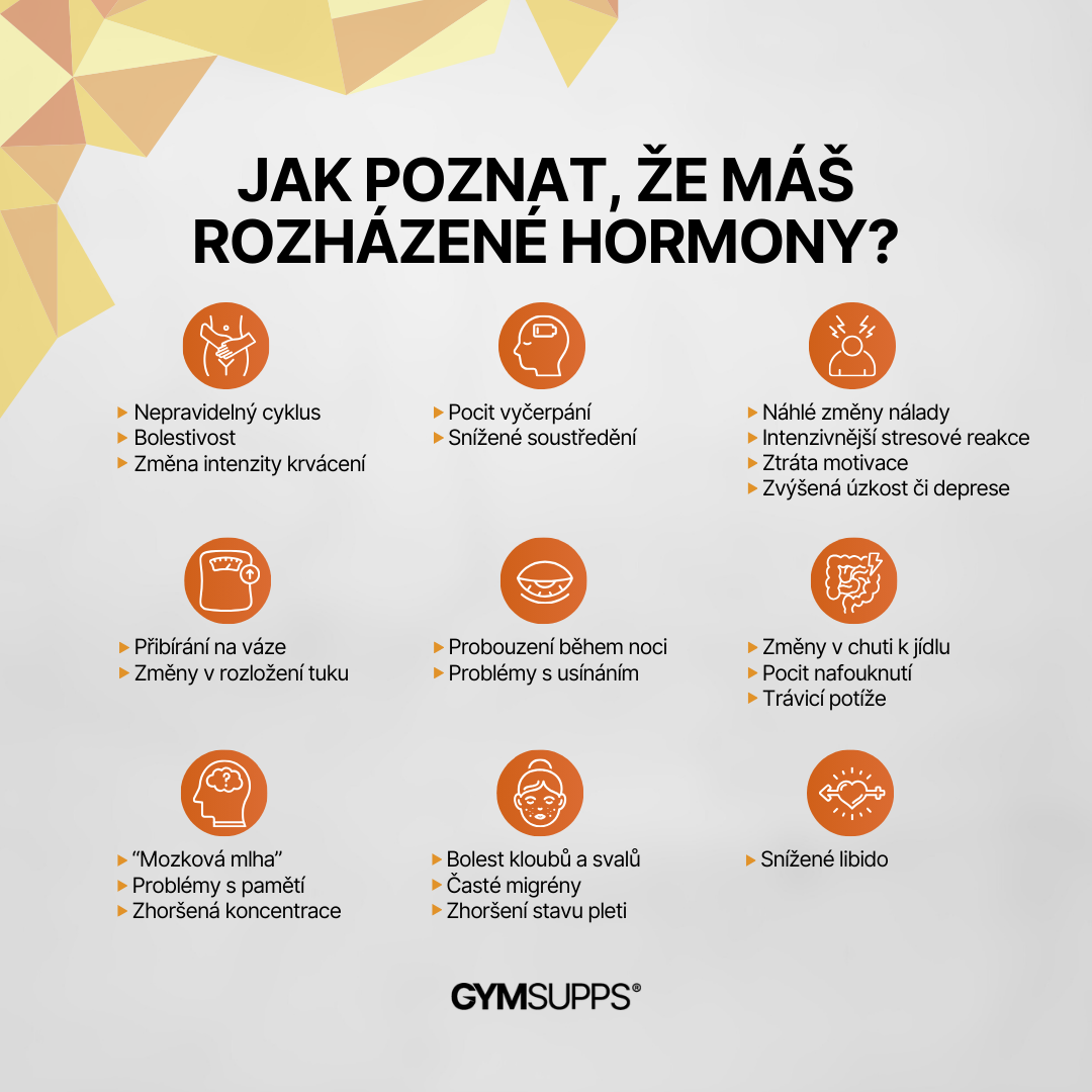 Symptomy hormonální nerovnováhy