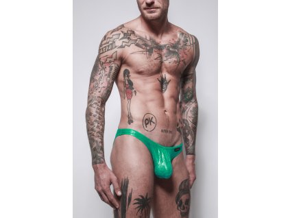 Gymswim python bulge swim brief green