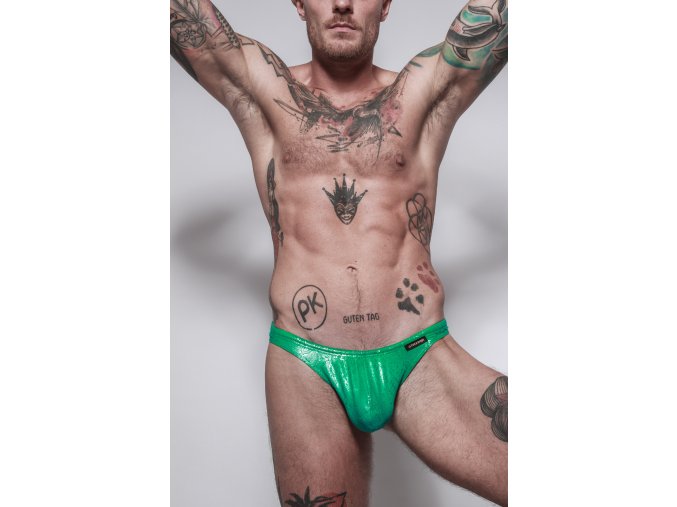 Gymswim python bulge swim thong green