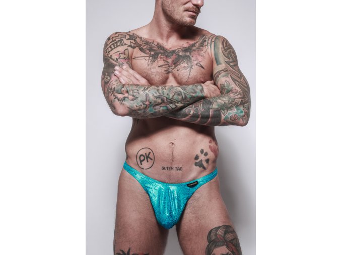 Gymswim python bulge swimunder mini thong blue