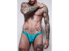 Gymswim python bulge swim thong blue