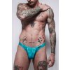 Gymswim python bulge swim thong blue