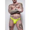 Gymswim star bulge swim thong yellow/black