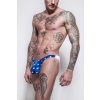 Gymswim star bulge swim brief blue/white