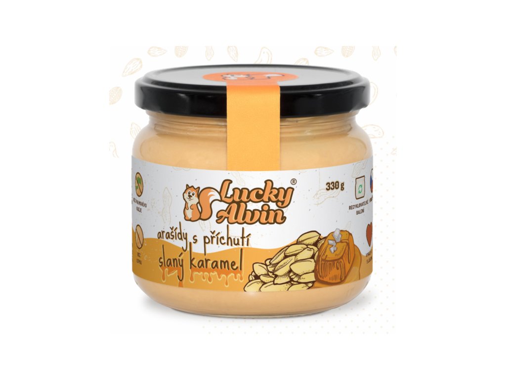 Screenshot 2022 05 05 at 21 37 25 Arašídy s příchutí Slaný karamel oříškové máslo Lucky Alvin « E shop