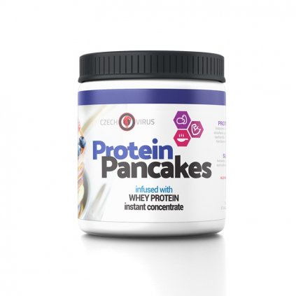 Czech Virus Protein Pancakes 500 g bez příchuti (Příchuť vanilka)