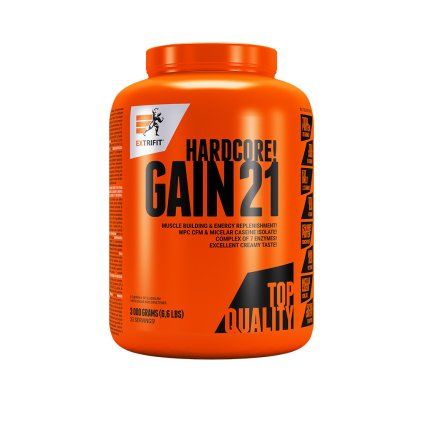 Extrifit Hardcore Gain 21 3000 g (Příchuť vanilka)