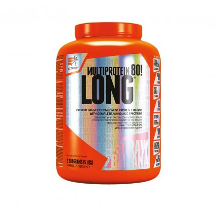 Extrifit Long 80 Multiprotein 2270 g (Příchuť jahoda-banán)