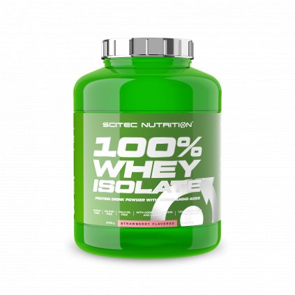 Scitec Nutrition 100% Whey Isolate 2000 g (Příchuť jahoda)