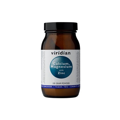 Viridian Calcium Magnesium with Zinc 100 g (Vápník, Hořčík a Zinek)