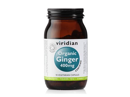 Viridian Organic Ginger 400 mg 90 cps (Zázvor)