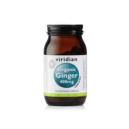 Viridian Organic Ginger 400 mg 90 cps (Zázvor)